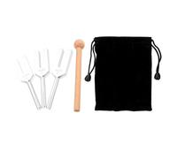 CLISPEED Aluminum Alloy Tuning Fork with Wooden Mallet and Carry Bag High Frequency Sound Instrument for Meditation Yoga Chakra Therapy and Testing Professional Kit