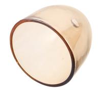 CLISPEED Amber Glass Lampshade Replacement, Bell-Shaped Mini Design with 3/8 Inch Fitter, Versatile Small Diameter for Table Lamps and Private Rooms, Soft Illumination Glass Pendant Light