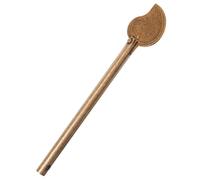 CLISPEED Antique Brass Locking Pin with Decorative Leaf Design Vintage Style Barrel Bolt Replacement for Old Doors Classic Cabinet and Furniture Locking Bolt Pin Easy Install