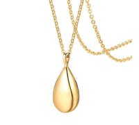 CLISPEED Aromatherapy Jewellery Necklace for Women Waterfall Urn Pendant with Fragrance Function Gold Stylish Chain for Various Outfits for Special Occasions