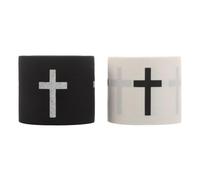 CLISPEED Athletic Sports Tape for Secure Fit and Reducing Discomfort with Jesus Cross Pattern 2 Rolls Cotton Cloth Tape 5cm Width for Gymnastics and Football Elbows and Ankles
