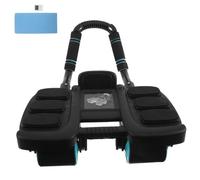 CLISPEED Automatic Rebound Ab Roller Wheel with Four-wheeled Design and Ergonomic Grip for Core Exercise and Abdominal Training, Sturdy Rubber and Plastic Material for Home Gym Workouts