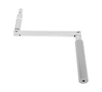 CLISPEED Awning Window Crank Handle Replacement Metal Manual Opener | Zinc Alloy Build, Silver Finish, Works without Power, Easy Carry for Commercial Property Managers