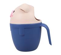 CLISPEED Baby Shower Spoon and Shampoo Rinse Cup for Newborns, Thickened Blue Pig-Shaped Bath Water Ladle, Baby Wash Hair Cup for Infant Bathtime