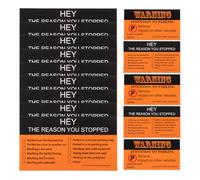 CLISPEED Bad Parking Cards with Compact Dimensions 100pcs Made of Coated Paper and Distinctive Design Easy to Carry Warning Cards for Shopping Malls and Residential Complexes for Multiple