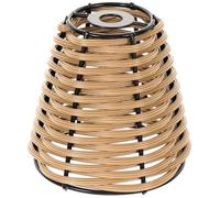 CLISPEED Bamboo Miniature Lampshade Woven Design Decorative Light Cover for Indoor Spaces Living Rooms Restaurants Hotels and Crafting Decor
