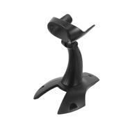 CLISPEED Barcode Scanner Stand Holder Hands-free Scanner Mount Adjustable with Non-slip Base and Angle Adjustable Plastic Cradle Black for Retail Stores and Counters