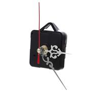 CLISPEED Battery Operated Clock Movement Kit with Silver and Red Hands, 15-20cm Long Shaft DIY Wall Clock Mechanism for Repair and Crafting, Silent Motor Replacement for Office and Home