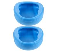 CLISPEED Bed Pan and Bedridden 2pcs Portable for Elderly Patients with Leakproof Antileak Curved Edges Smooth Plastic Surface Plastic Contoured Bedpan Hospital for Women Laying