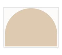 CLISPEED Beige Arch Wall Decal Modern Peel and Stick PVC Wall Sticker Strong Adhesive Easy to Use Household Wallpaper Decal for Playing Room and Windows