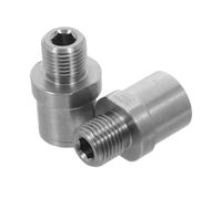 CLISPEED Bicycle Pedal Adapter to Stainless Steel Crank Arm Converter for Mountain Road Hybrid Bikes Ergonomic Pedal Extenders Reduce Joint Strain Bike Accessory