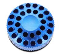 CLISPEED Bike Fork Cover Professional Replacement Part Aluminum Alloy Blue | High Density Wear Resistant Hollow Protective Design, Mountain Bike Front Fork Lock Cover Accessory