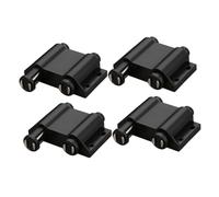 CLISPEED Black Double Head Door Pivot Latch Lock Magnetic Push Catch Closures for Cabinets and Wardrobe Doors Ergonomic Design Reliable Secure Hold Easy Installation