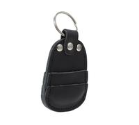 CLISPEED Black Guitar Pick Bag for Ukulele and Bass Plectrums, Compact Storage Pouch Protecting Picks from Scratch, Bump and Shake, for Musicians and Guitar Lovers