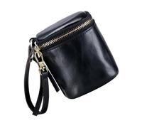 CLISPEED Black Lipstick Pouch Bag for Women Compact Coin Purse for Keys Cash Storage Soft Touch Makeup Organizer Convenient Portable Cosmetic Holder