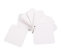 CLISPEED Blank Flash Cards with 200 Sheets, 8x8cm Punched Notecards with 2 Metal Binder Rings, Multipurpose Study Index Cards for School, Office, and Home Note Taking