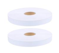 CLISPEED Blank Nylon Washing Label Tape 2cm X 200m, DIY Garment Size Tags for Sewing, Printable White Clothing Size Marking Tape for Unisex Apparel