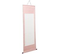 CLISPEED Blank Scroll Calligraphy Practicing Paper with Rolling Design, Rice Paper and Imitation Silk Material, Great for Hanging and Office Decoration, Suitable for Painting and Writing