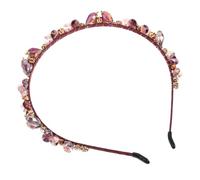 CLISPEED Bling Crystal Bridal Headband Elegant Baroque Hairband with Dazzling Crystals Comfortable Fit for Weddings Parties and Daily Wear Stylish Hair Accessory for Women