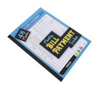 CLISPEED Blue Bill Planner Notebook with 48-month Expense Tracker, Spiral Bound Paper Financial Organizer for Monthly Bill Payment and Budgeting Solution