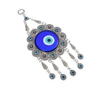 CLISPEED Blue Glass Evil Eye Pendant Wall Hanging Decoration for Home Office Hotel and Dorm Feng Shui Symbolism for and Protection Unique Interior Decor Accent