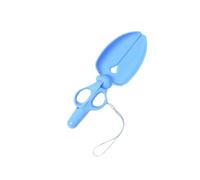 CLISPEED Blue Pet Litter Sands Shovel Extra Long Handle Small Scoop for Kitten Sand Cleaning, Sturdy Dog and Cat Poop Picker Tool for Hygienic Pet Waste Removal