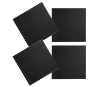 CLISPEED Board Easy Design Tiles with Felt 4pcs Square Self-Adhesive Installation Black Felt and Polyester Material for Suitable for Dry Flat Smooth Like Bookcase