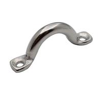 CLISPEED Boat Handle with Large Bearing Stainless Steel U-shaped 15pcs and Easy Installation Sturdy Eye Loop Boat Accessory in Silver for Kayak and Marine Use