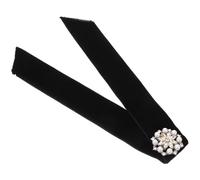 CLISPEED Bow Tie Brooch Ribbon Bow Tie Lapel Pin Black Cloth Lightweight Elegant Clothing Accessory for Women DIY Restaurants