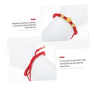 CLISPEED Braided Rope Tiger Bracelet for Men and Women Woven Red String Amulet for Wealth and Protection Minimalist Unisex Wristband Year Birthday and Special Occasions