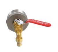 CLISPEED Brass Barrel Spigot with Washer and Tape Included Wear Resistant IBC Water Tank Adapter for Garden Hose Easy to Install Faucet for Water Dispensing