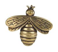 CLISPEED Brass Bee Charm Pendant Vintage Decorative Hanging Charm for Keychain and Home Decor Multifunctional Hand Painted Bee Accessory Gift with Strong Design