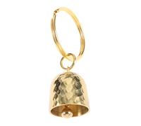 CLISPEED Brass Bell Keychain for Outdoor Activities Vintage Hanging Bell Crisp Sound Compact and Portable for Cycling Camping and Hiking for Door Handbag