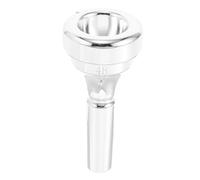 CLISPEED Brass Cornet Mouthpiece Silver Plated 4b Labor-saving Replacement for Cornet Instrument Practice and Performance Accessories