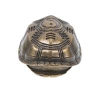 CLISPEED Brass Divination Turtle Shell Figurine for Feng Shui Portable Taoist Luck Charm with Traditional Shaking Function for Health Wealth Fortune Desktop Ornament