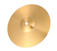 CLISPEED Brass Hi-hat Cymbal 8-inch Drum Cymbals Set Percussion Instrument for Beginner and Intermediate Drummers with Golden Finish Suitable for Jazz and Drum Kit