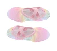 CLISPEED Breathable Ballet Shoes for Soft Sole with Non Slip Grip Lightweight Dance Flats for Gymnastics and Dance Classes Comfortable Flexible Fit with Stylish Design Pink