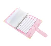 CLISPEED Budget Binder with Cash Envelopes and Self-Adhesive Stickers Portable Money Organizer with Zippered Pockets for Home and Travel Finance Management