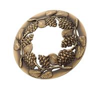 CLISPEED Built Aroma Lid Metal Candle Cover with Heat-gathering Jar Shade Vintage Pinecone Bronze Topper for Scented Candle Jars Enhances Home Aesthetic and Creates Soothing Ambiance