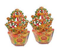 CLISPEED Burn Money Tree Paper Ancestor Money Role Playing Bank Funeral Supplies for Qingming Festival Tomb Sweeping Day Hungry Ghost Festival Ancestor Worship Rituals