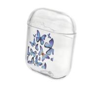 CLISPEED Butterflies Earphone Case with Waterproof Tpu Material, Protective and Convenient Charging Cover for Wireless Earbuds, Ear Buds Carry Case for Daily Use