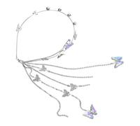CLISPEED Butterfly Headband with Tassel Decorative Hair Hoop for Women Elegant Headpiece for Prom Special Occasions Unique Sparkle Comfortable Fit Stunning Fairy