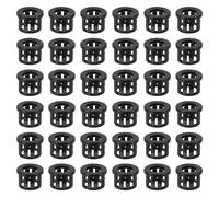 CLISPEED Cable Snap Grommet Protector Prevents Cable Wear 100pcs Nylon Black with Insulation for Electrical Wire Management and Wall Protection
