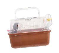 CLISPEED Cage Dwarf Hamster Carrier Pet Outdoor Supply Strong Wear Break Resistance Portable Hamster Travel Box
