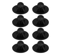 CLISPEED Camping Chair Feet Protectors 8Pcs Black Rubber 13Mm Diameter Anti-Sinking Replacement Caps for Folding Chairs and Outdoor Settings