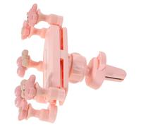 CLISPEED Car Air Vent Phone Holder for Phones Reusable Pink Bear Design Car Mobile Mount Point Support Anti-shake Navigation Stand for Safe Charging and Easy Removal