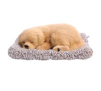 CLISPEED Car Deodorant Aroma Simulation Pet Ornament in Golden Colour with Artificial Wool and Linen Material, Realistic Cute Fake Pet Decor for Car and Home Air Freshener