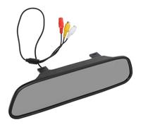 CLISPEED Car Rearview Mirror Display Screen Backup Display 5 Inch Av Inputs, with Abs Material, 350:1 Ratio, Simple Installation for Interior Car Rear View Monitor