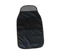 CLISPEED Car Seat Back Protector Kick Guard with Elastic Band Wear Resistant Organizer for Backseat Storage of Magazines Drinks Tissue Black Auto Seat Cover