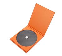 CLISPEED Carbon Fiber CD Platter Mat Precision Cut for Enhanced Sound Quality Durable Reusable CD Platen Minimizes Vibration and Protects Discs for Bar and Shop Use